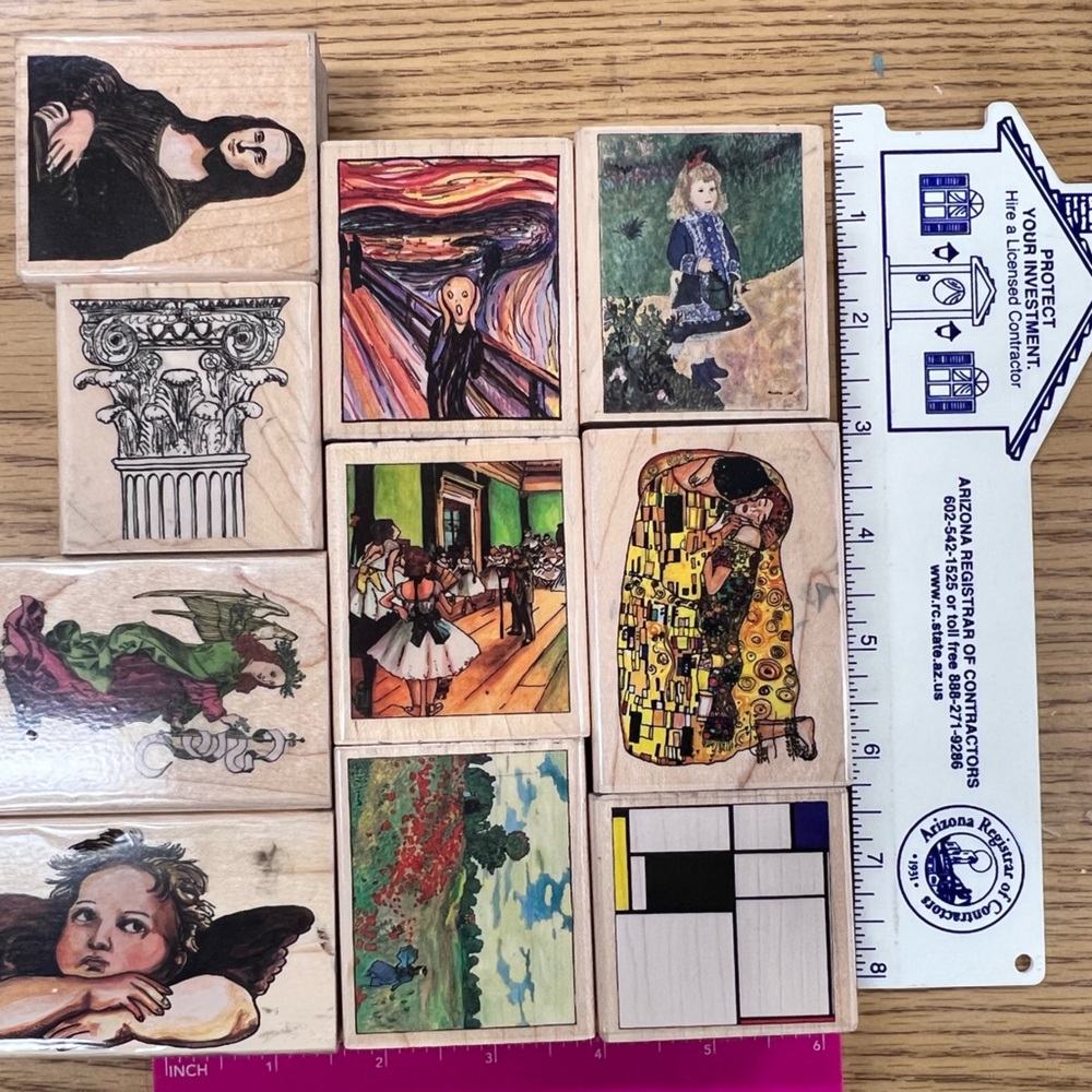 Masterpiece art rubber stamps